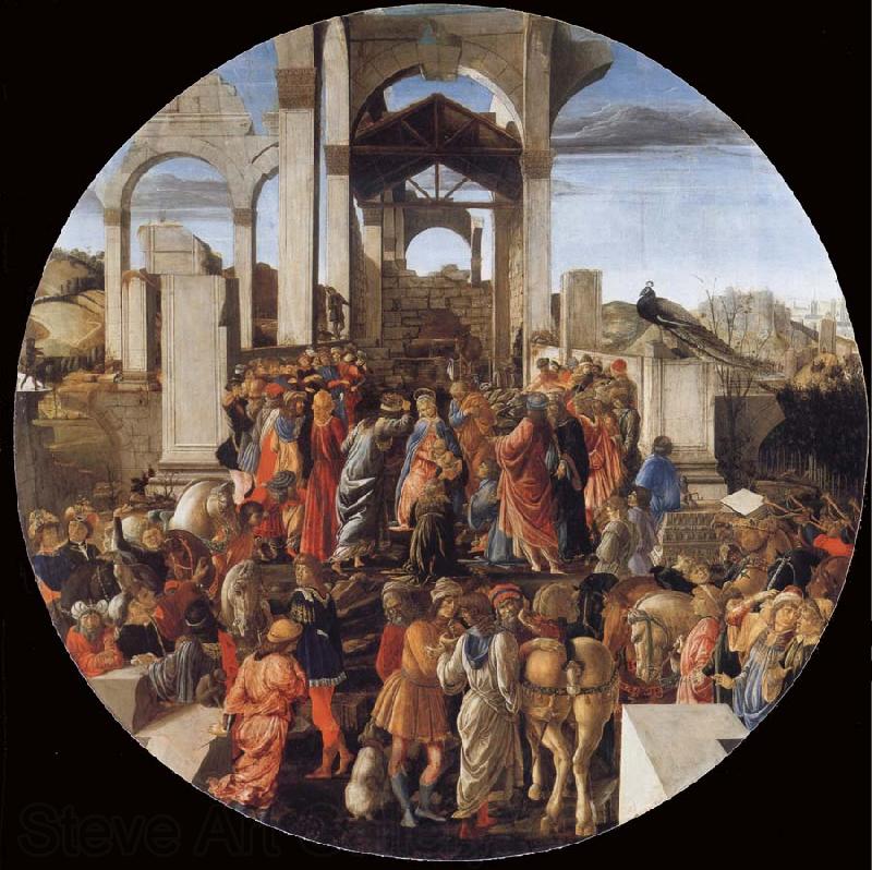 Sandro Botticelli The Adoration of the Kings Norge oil painting art